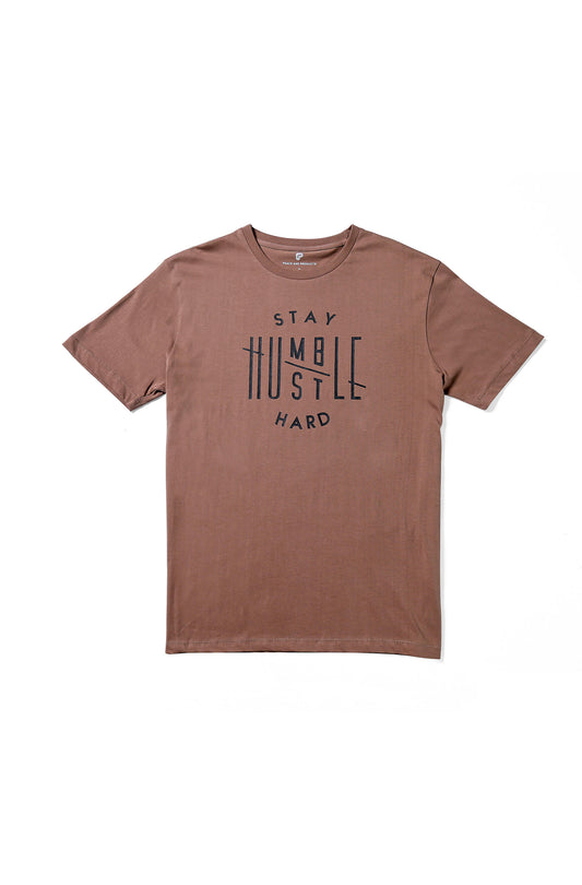 Stay Humble Hustle Hard 100% Combed Cotton Graphic T-shirt