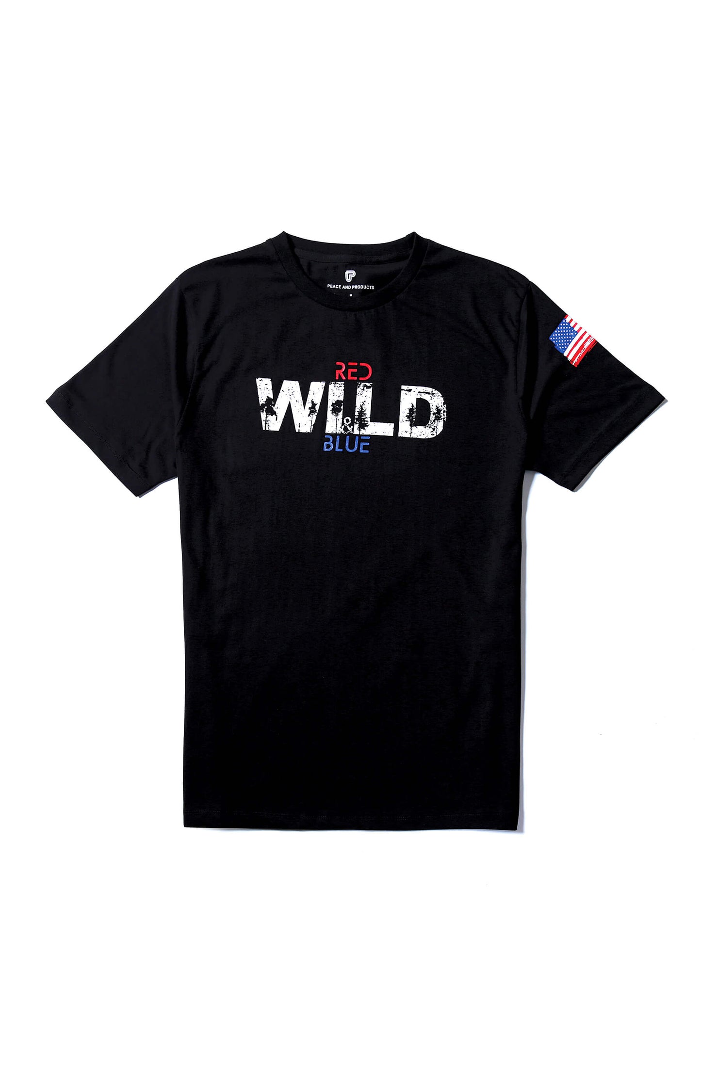 Red, Wild and Blue 100% Combed Cotton Graphic T-shirt