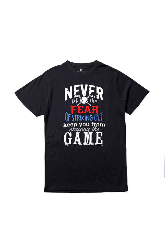 Never Let Fear 100% Combed Cotton Graphic T-shirt