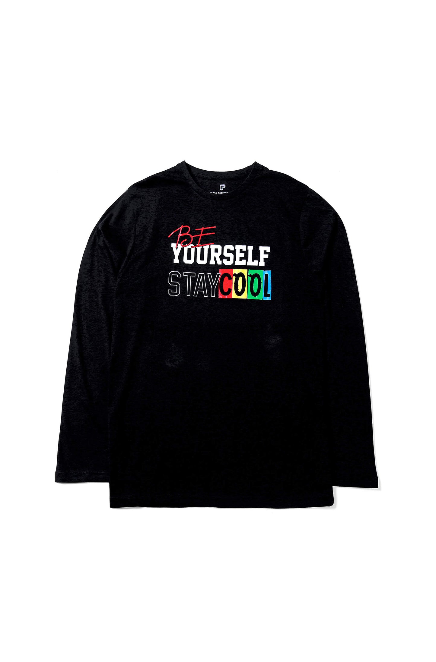 Be Yourself Combed Cotton Long Sleeve Graphic T-shirt