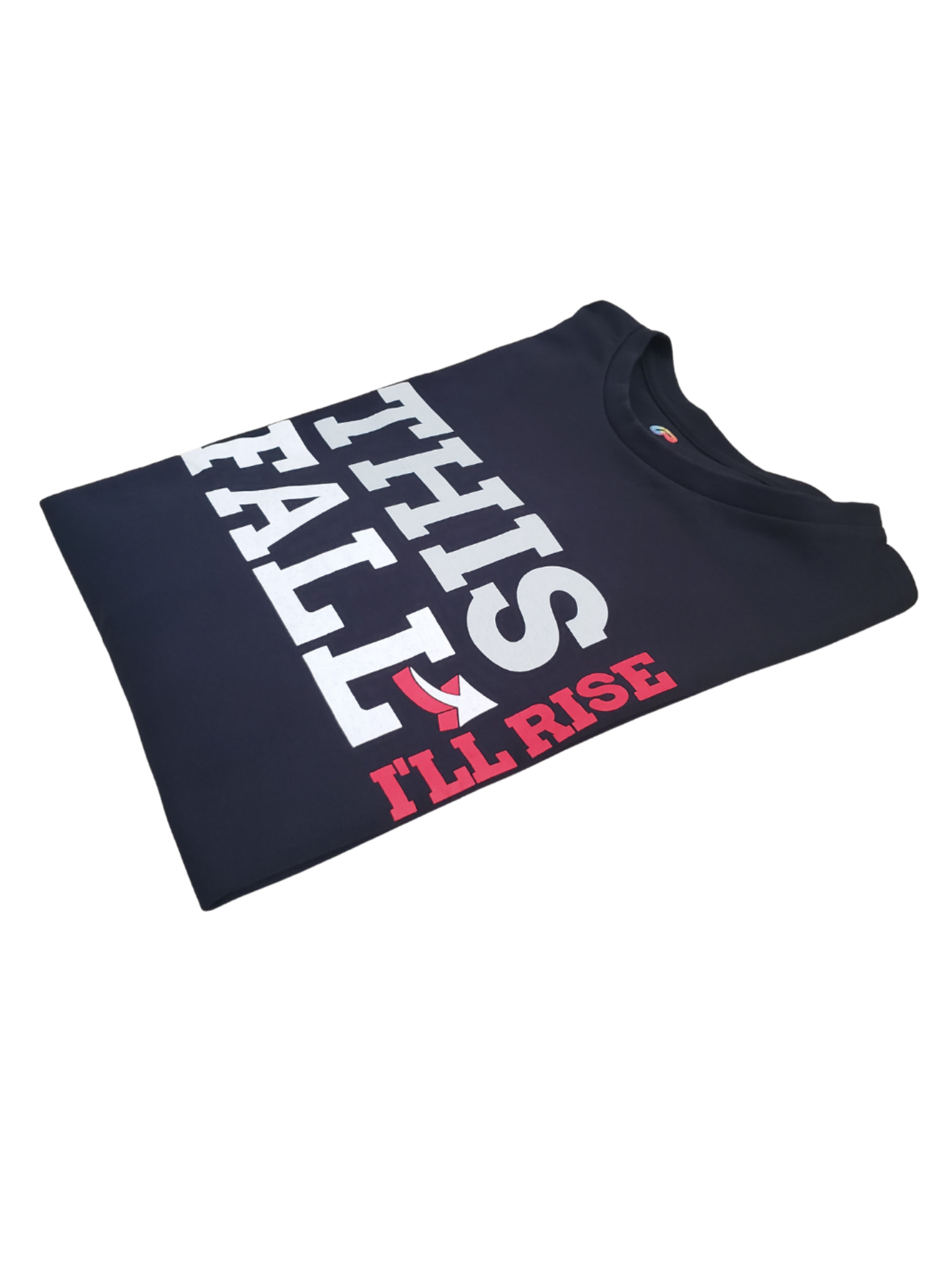 Fall Combed Cotton Fitted Graphic T-Shirt