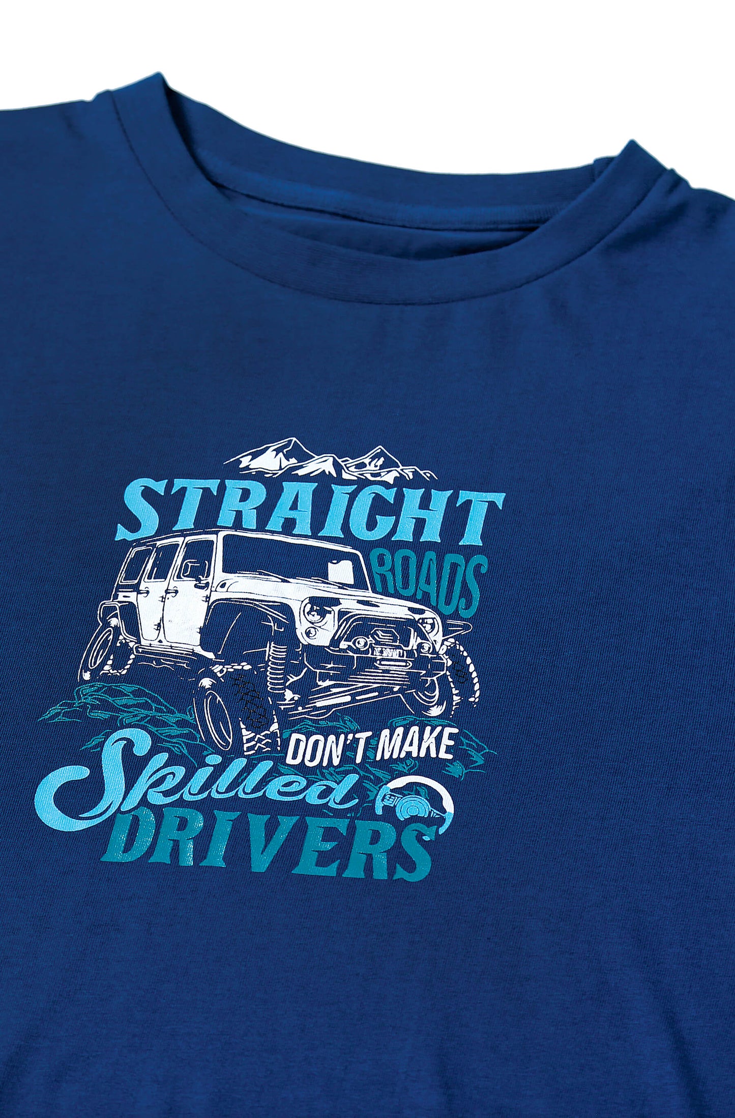 Straight Roads 100% Combed Cotton Graphic T-shirt