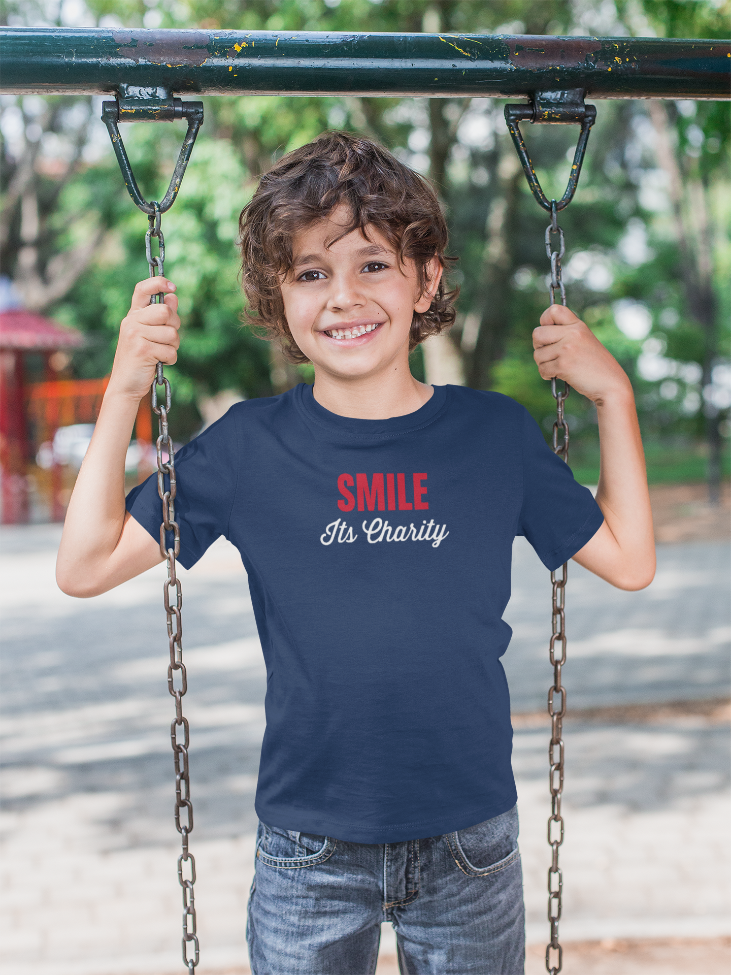 Boys Smile Graphic T-Shirt-Peace & Products